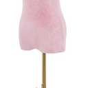 Adult Female Mannequin Dress Form Torso with Base Adjustable Height Detachable Manikin Body Store Display Model for Dress Jewelry Display (Pink, A)