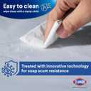 Clorox Shower Curtain Liner, Premium Medium-Weight Durable Waterproof 6g PEVA for Bathroom with Weighted Magnets, Extra Long 54" x 78", Frosty 1 Pack