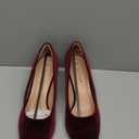 EBYNUE Women's Kitten Pumps Dress Shoes (9.5, Wine/Velvet)