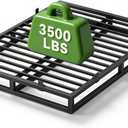 Full Bed Frame 6 Inch,Metal Platform Bedframe Upgrade Heavy Duty Black
Dual-Layer Reinf,Easy Assembly,Noise-Free,6 Mattress Slide Stoppers,3500LBS Capacity,No Box Spring Needed,Dual-use