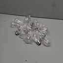 LED S14 Low Voltage (DC 3V) Replacement Bulbs with E26 Base for Outdoor Solar String Lights, 15 Pack, Clear