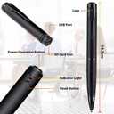 1080P Body Camera Pen, Mini Body Camera with Video or Picture Taking, Surveillance Cam for Indoor Outdoor