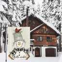 3 x Snowman Cardinal Hello Winter Garden Flag 12x18 Inch Double Sided, Winter Holiday Yard Outdoor Flag (RMQ-83)