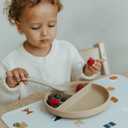 Blooom Placemat for Baby, Toddler & Kids | Wipeable, Reusable and Eco-Friendly | Baby Weaning Placemat for Mealtime & Snacktime | Modern Design (Alphabet, 12" x 17")