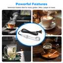 Immersion Water Heater 300W 120/240V Portable Immersion Water Heater Element, Instant Immersion Cup Mug Heater Fit Camping Traveling Coffee/Tea/Soup Electric Water Portable Reheater