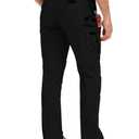 TruVat Men's Work Pants Cargo Tactical Construction Pants Ripstop Waterproof Outdoor Hiking with Pockets, Black, 32W x 30L (Black)