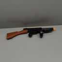 Nicky Bigs Novelties Adult Gangster Machine Gun Costume Prop 19.5 Black Plastic Replica Toy with Authentic RataTatTat Sound Effects Lightweight Accessory