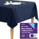 Gee Di Moda Rectangle Tablecloth - 60 x 102 Inch Navy Blue Table Cloth for 6 Foot Rectangle Tables - Heavy Duty Washable Fabric - for Holiday Party, Dinner, Weddings, Baby Shower & Events