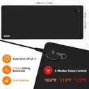 TIDALSOIL Heated Desk Pad, 31.5"13" PU Leather Mouse Mat with Digital Temp Display, 3-Level 122 Warmth, 4H Auto Shut-Off, Waterproof Non-Slip Office & Home Heating Mat