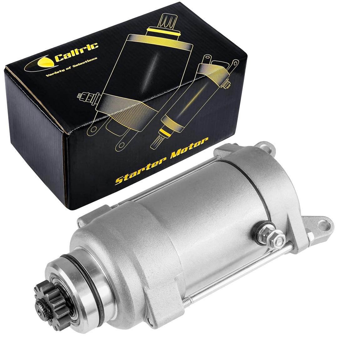 Caltric Starter Compatible with Yamaha XVS11 XVS1100 V-Star 1100 / Classic/Custom/Silverado 1999-2009 5EL-81890-00-00 / 5EL-81890-01-00