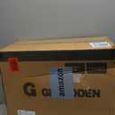 GLAHODEN Retractable Garden Hose Reel 1/2 In x 130 Ft Upgraded UV Resistant Heavy Duty Automatic Hose Reel Wall Mount 3/4 in Brass Fitting 9 Pattern Nozzle Any Length Lock Slow Retraction