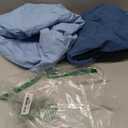 Baby Bassinet Sheets TPU Waterproof 2 Pack Soft Muslin Bedside Bassinet Mattress Sheets with Bottom Elastic Band for Baby Boy Girls Unisex Fit Hourglass Oval and Rectangle, Blue