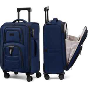 LOVEVOOK Carry On Luggage 22x14x9 - Airline Approved Spinner Suitcase, Medium-22inch