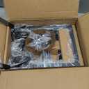 25" Modern Matte Black Chandelier for Dining Room, No Assembly Required Black Dining Room Light Fixture Over Table, Industrial Metal Hanging Pendant Lights Fixture for Kitchen Island, Entryway, Foyer