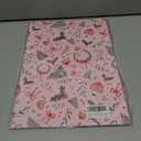 2 x GIOLAINY Pink Christmas Wrapping Paper for Girls Women Kids - Holiday Gift Wrap with Ornaments, Xmas Trees, Berries & Wreaths Designs - 4 Sheets (28 x 40 inches), Easy to Store