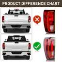 LED Type Tail Light Rear Lamp Assembly Compatible with 2019-2023 GMC Sierra 1500/2500 HD/3500 HD(w/Factory LED Tail Light Models Only) Left Driver Side 84565921 GM2800310