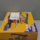 2Pcs Large-Size Construction Engineering Truck Toy Set,Lifting Arm Crane & Lifting Transport Truck Construction Toys,for 3 4 5 6 7 Year old Boys Kids Toddlers Birthday Christmas Gift