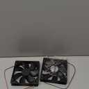 2-Pack 120mm Fan DC 12V Computer Fan 120mm x120mm x 25mm 2-Pin High Performance Cooling Fan