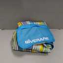 GIVERARE Picnic Beach Blanket, XL Sandfree Waterproof Outdoor Camping Blanket, Quick Drying Oxford Family Mat, Portable Extra Large Picnic Mat for Travel, Hiking, Music Festival, Lawn (Blue)