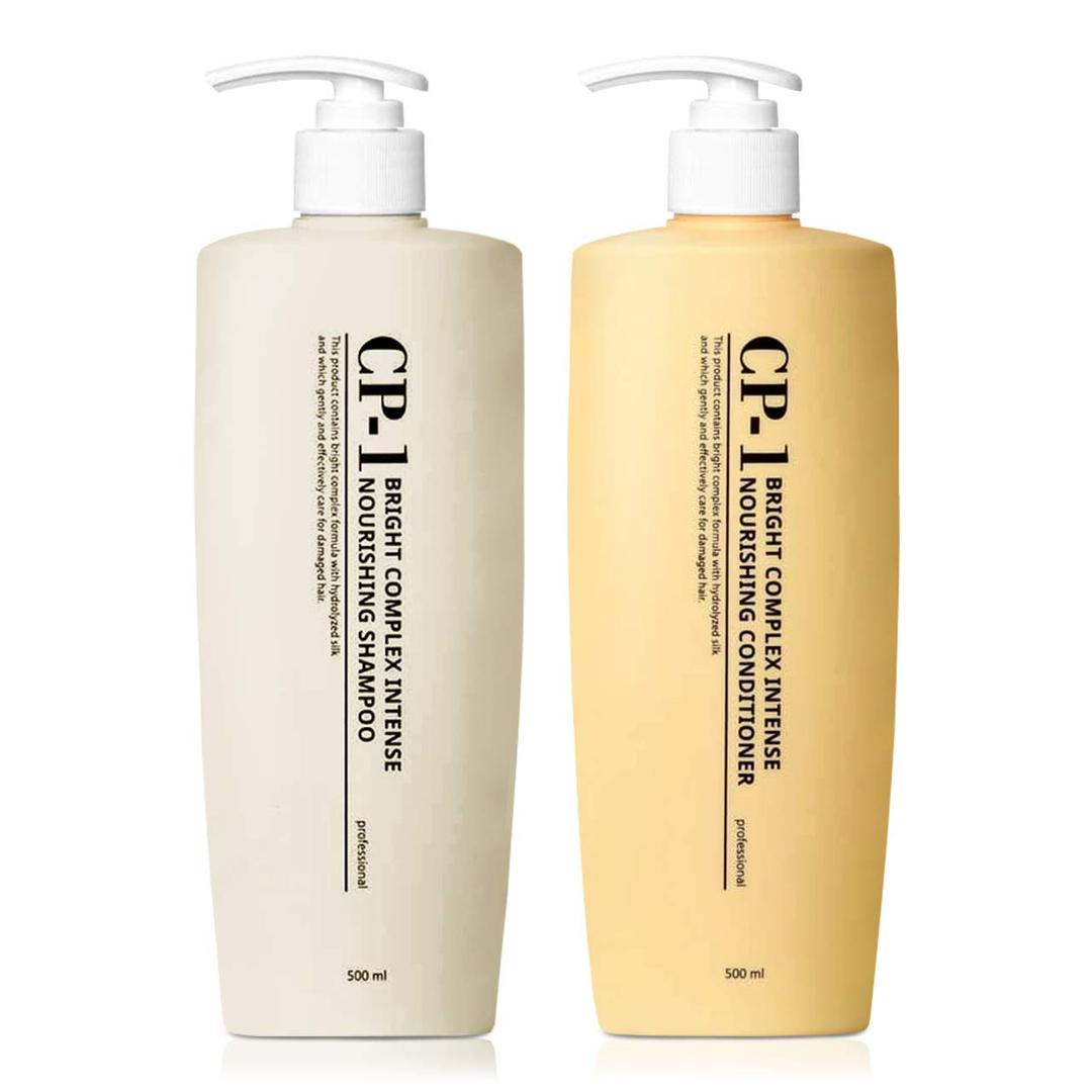 CP-1 Protein Nourishing Care Shampoo + Conditioner 500ml+500ml Set for Dry Damaged Hair with Keratin, Protein, Ceramide, Argan Oil, Spa Products