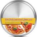 Stainless Steel Pizza Pan 12 inch, Pizza Pan for Oven, Steel Pizza Tray, Thick Round Pizza Plate Pizza Baking Sheet, Easy Clean & Dishwasher Safe, Set of 1