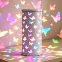 Butterfly Projector Rotating Night Light Bedroom Decor Mood Lighting Gifts
