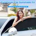 T TGBROS Windshield Sun Shade for Toyota RAV4 2019-2024 2025 Car Window Shades Thicken UV Block and Blackout Privacy Foldable Sunshades 8PCS Accessories Keep Cool Sun Visor Covers