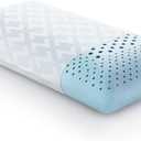 MALOUF Zoned Dough Gel-Infused Memory Foam Bed Pillow, Queen-Mid Loft