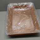 2 Pcs Rattan Bread Basket 15.7 x 11.8 Inch Woven Imitation Rattan Fruit Basket with Acrylic Lid Wicker Bread Basket for Serving with Cover Food Vegetable Display Storage Baskets for Kitchen Restaurant