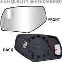 Driver Side Mirror Replacement for Chevrolet Silverado 1500 2500 3500 HD & GMC Sierra 1500 2500 3500 HD - Left Side Mirror Glass, Rear View Mirrors Glass with Heated & Signal Light