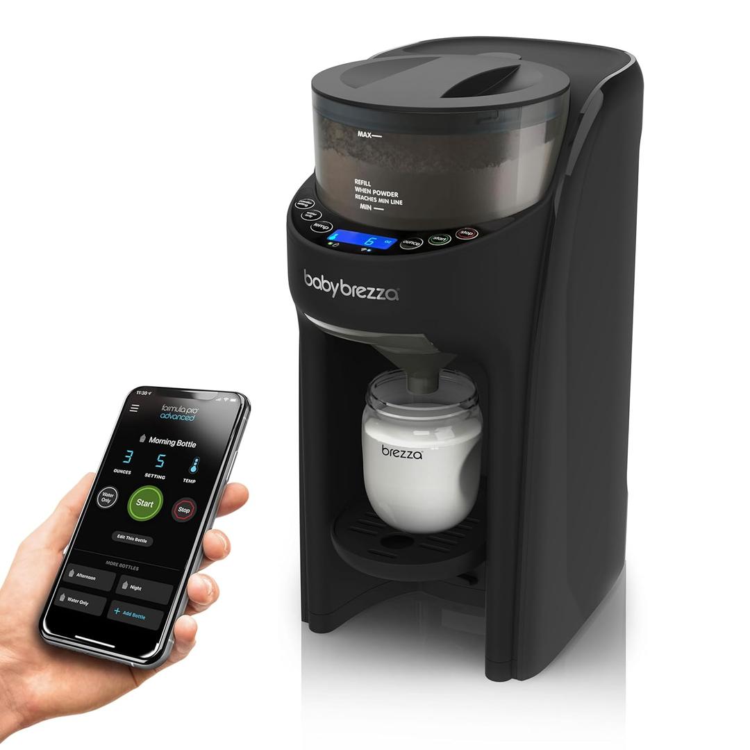 Baby Brezza Formula Pro Advanced WiFi Formula Dispenser - Automatically Mix a Warm Formula Bottle From Your Phone Instantly  Easily Make Bottle With Automatic Powder Blending Machine, Black Baby Brezza Formula Pro Advanced WiFi Formula Dispenser - Automatically Mix a Warm Formula Bottle From Your Phone Instantly  Easily Make Bottle With Automatic Powder Blending Machine, Black