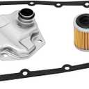 JF011E CVT Transmission Filter Kit Fit for Nissan Altima Juke NV200 Rogue Sentra Mitsubishi Lancer Outlander Jeep Compass Dodge Patriot Caliber Replace 31728-1XF03 31728-1XF0A 31728-1XF02 5191890AA