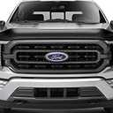 Auto Ventshade [AVS] Bugflector Hood Shield / Protector | Fits 2021 - 2025 Ford F-150, (Excludes Tremor, Platinum, King Ranch) | High Profile Bug Deflector - 1 pc., Dark Smoke | 23621