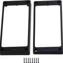 Black Plastic 7-String Guitar Pickup Mounting Ring Set Guitar Pickups Frame Set