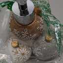 GreenDisplay Multicolor Christmas Ball Soap/Lotion Dispenser (Gold, Silver, Bronze and White Finish)