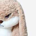 ZEIO Grumpy Bunny Stuffed Animal, 19.6" Plush Rabbit Stuffed Animals with Floppy Ears, Cuddly Soft Plush Toys Huggable, Perfect for a Gift