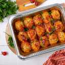 NYHI 9x13 Aluminum Pans With Lids, Disposable Half Size Steam Table Foil Pans for Catering, Baking, Roasting, Buffet Trays, Food Containers (10 Pack)