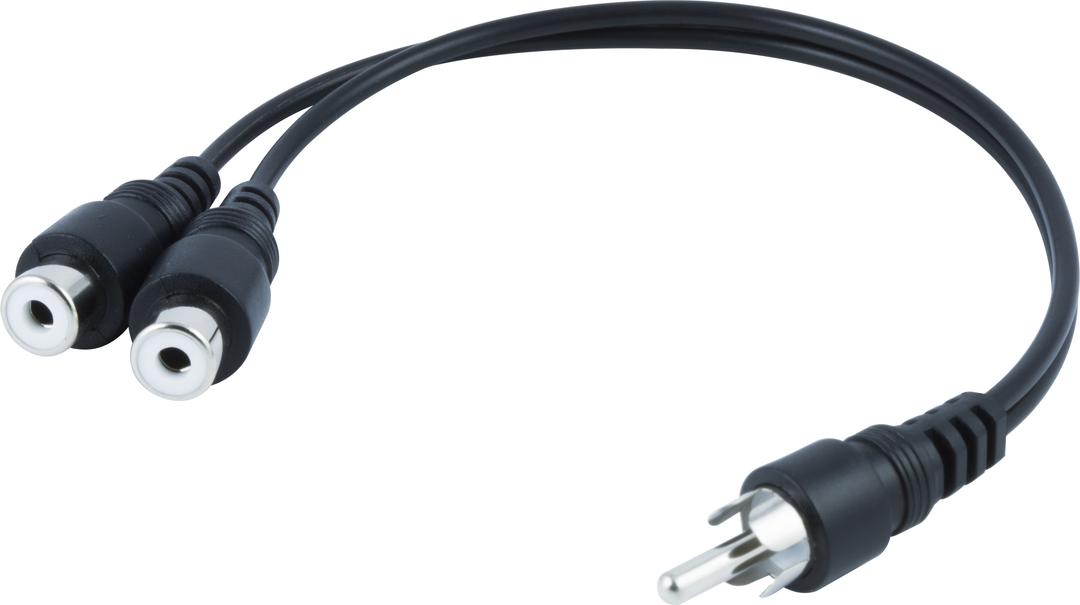 GE Black Audio "Y" Adapter 2 Pack