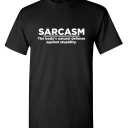 Sarcasm Body's Graphic Novelty Sarcastic Funny T Shirt XL Black