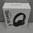 Wireless Headset with Mic for Work with AI Noise Cancelling Mic for Clear Calls, Bluetooth V5.3 Headphones with Microphone to USB A/C Dongle & Mic Mute for Computer Laptop PC iPhone (Black)