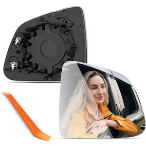 Compatible with Tesla Model Y Passenger Side Mirror 2019 2020 2021 2022 2023 2024-Right Side View Convex Mirror Replacement Glass with Power Heated and Backing Plate