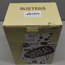 SUSTEAS Rotary Cheese Grater with Handle - Vegetable Shredder with 5 Well-designed Blades & Strong Suction Base,Round Mandoline Slicer & Food Chopper for Kitchen,with Blade Storage Box(Beige)