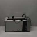 Mueller UltraToast Full Stainless Steel Toaster 4 Slice, Long Extra-Wide Slots for Bagels and Waffles, 6 Browning Levels, LED Display, Cancel/Defrost/Reheat Functions & Removable Tray, Kitchen Gadgets
