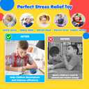 3 x Sensory Fidget Toys for Kids & Adults: 3D Printed Novetly Visual Sensory Toys with Roller - Stress Relief Fidget Tools for Kids with Autism - Calming Desk Toys for Office Classroom Student