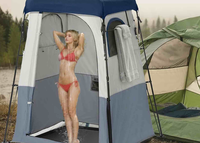 Royxen Camping Shower Tent Base, Camping Shower, Works with Camping Shower Tent, Shower to Go, Avoid Feet Contact with Dirt