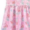 AQHOFSV Baby Girls Flutter Sleeve Princess Cartoon Printed Dress Toddlers Spring Summer Mermaid Printed Dress 1-8Y, X-Large, Pink1 (XL)