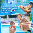 2 Pack Electric Water Gun for Adults Kids, Powerful Automatic Squirt Gun, High Powered Shooting Water Pistol, Long Range 25 FT, Auto Water Blaster, Pool Outdoor Toy Summer Game