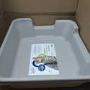 KittyGoHere 2.0 Easy-Entry Cat Litter Box Large Open-Top Low Entrance Litter Pan with Higher Sides & Two Entrances Ideal for Senior & Arthritic Cats Made in USA (Grey)