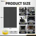 4×10FT Garage Floor Mat, 2.8mm Thickened with A Roll of Tape Black