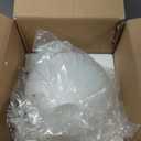 8 Inch Frosted Opal White Glass Lamp Shade, 2.6 Inch Fitter, Diameter: 8 IN, Fitter: 2.6 IN
